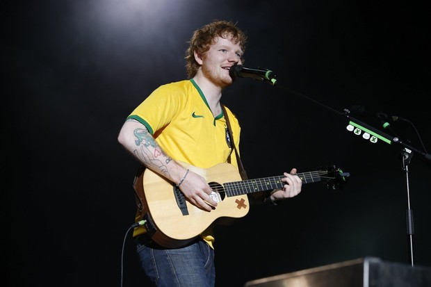 Ed Sheeran durante show no Rio de Janeiro (Foto: Alex Palarea e Felipe Panfili/AgNews)