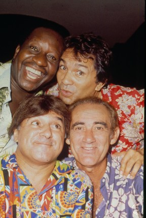 Mussum, Dedé, Zacarias e Didi formavam o quarteto de Os Trapalhões (Foto: Acervo Globo)