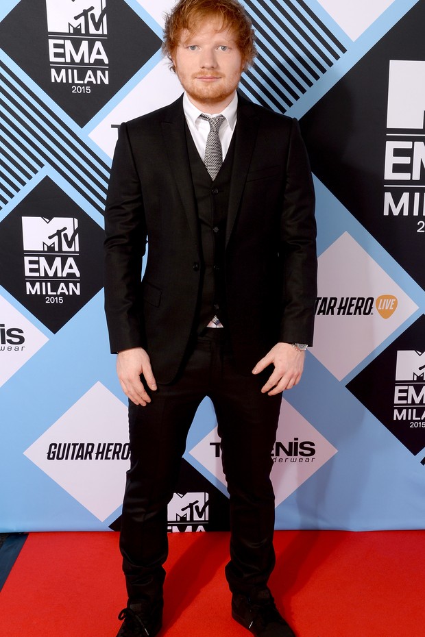 Ed Sheeran no MTV Europe Music Awards 2015 (Foto: Getty Images)