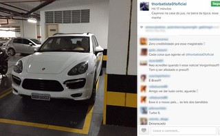 Thor Batista posta foto de carro na casa de Juiz (Foto: Instagram / Reprodução)