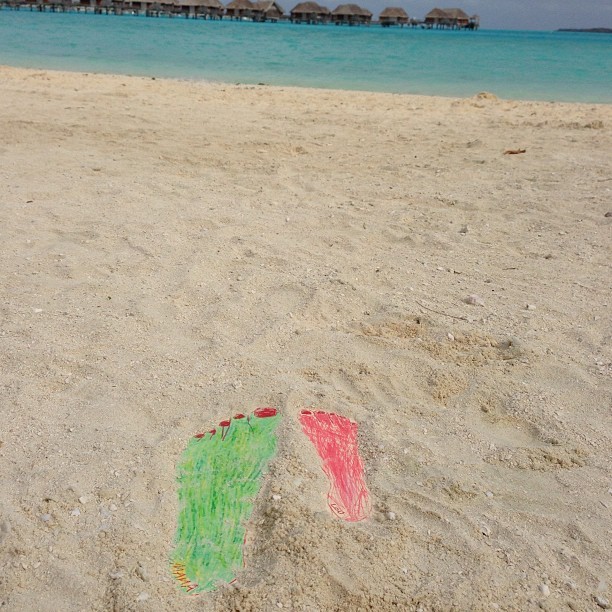 Heidi Klum posta foto em Bora Bora (Foto: Instagram/Reprodução)