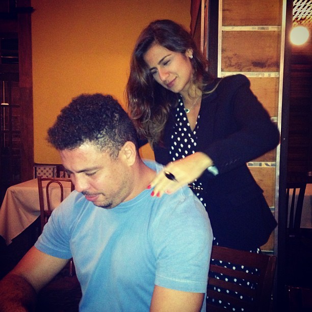 Ronaldo Fenômeno com a namorada, Paula Morais (Foto: Instagram/ Reprodução)