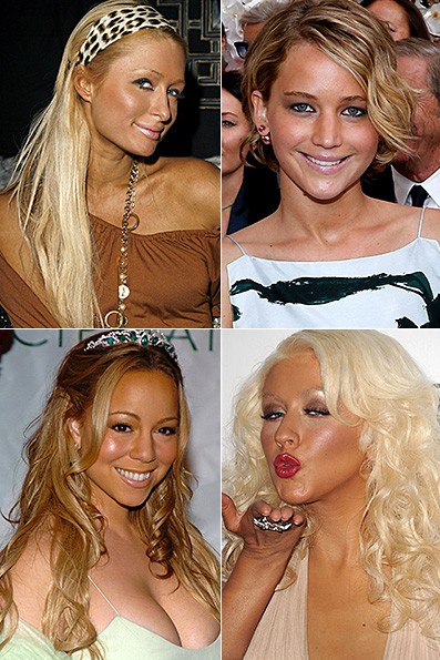 [MODA] Paris Hilton, Jennifer Lawrence, Mariah Carey e Christina Aguilera (Foto: Getty e AFP / Agências)