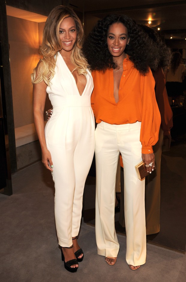 Solange Knowles e Beyonce Knowles em evento em Nova York, nos Estados Unidos (Foto: Kevin Mazur/ Getty Images)