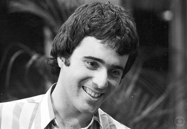 Tony Ramos em Espelho Mágico, em 1977 (Foto: TV Globo)