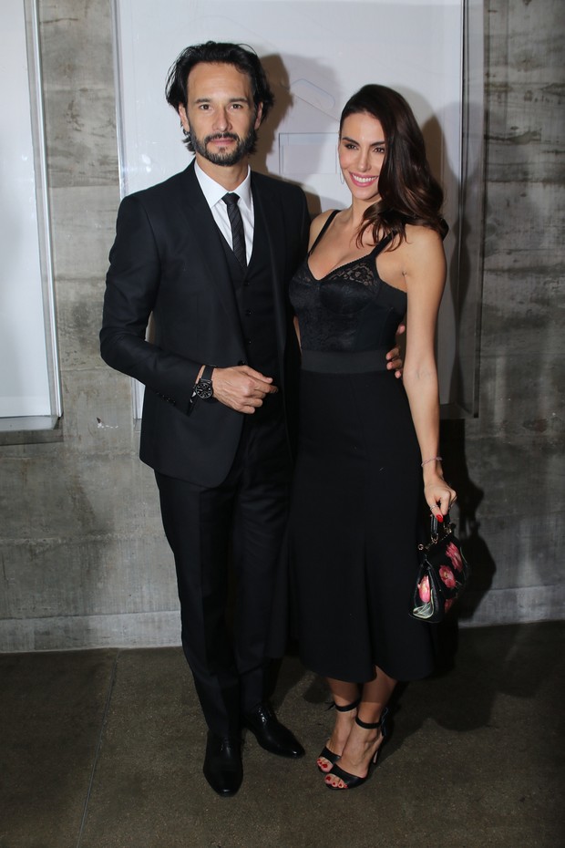 Rodrigo Santoro e a namorada, Mel Fronckowiak (Foto: Thiago Duran/AgNews)