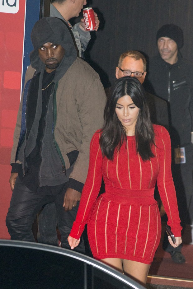 Kim Kardashian e Kanye West (Foto: Splash News/AKM-GSI)