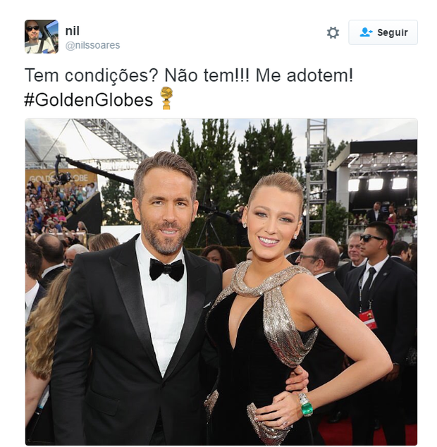 Comentários divertidos sobre o Globo de Ouro (Foto: Reprodução/Twitter)