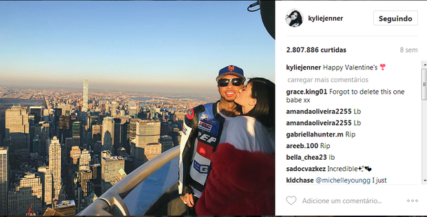 Tyga e Kylie Jenner (Foto: Reprodução/Instagram)