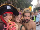 Leandra Leal curte mais um dia de carnaval de rua no Rio de Janeiro 