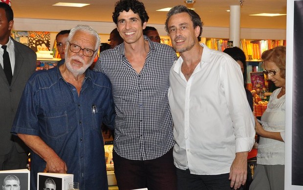 Reynaldo Gianecchini e Manoel Carlos (Foto: Roberto Teixeira / EGO)