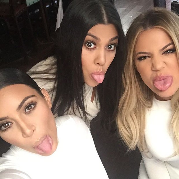 Khloe Kardashian, Kim Kardashian e Kourtney Kardashian (Foto: Instagram/ Reprodução)