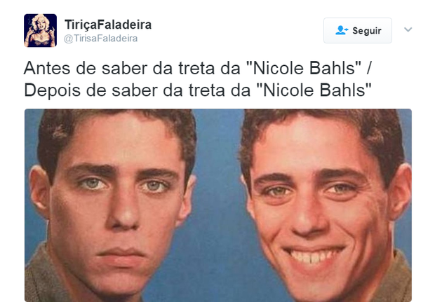 Briga de Nicole Bahls e Veridiana Freitas agita internet (Foto: Reprodução/Twitter)