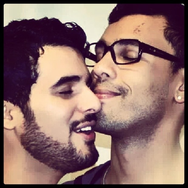 Alexey Martinez e Leo Santana em foto postada na web (Foto: Reprodução/Instagram)