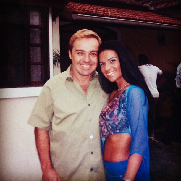 Gugu e Solange Gomes em foto antiga (Foto: Instagram / Reprodução)