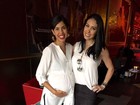 Belas juntas: Bella Falconi participa de chá de bebê de Bela Gil em Nova York