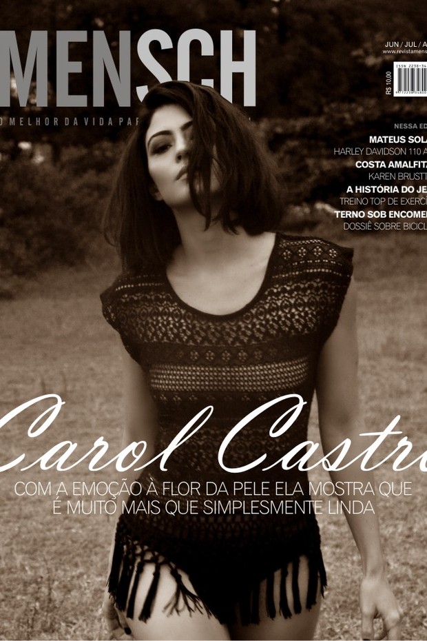 Carol Castro posa para a revista Mensch (Foto: Sérgio Santoian/Divulgação)