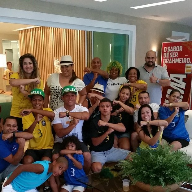 Família de Thiago Silva  (Foto: Instagram / Reprodução)