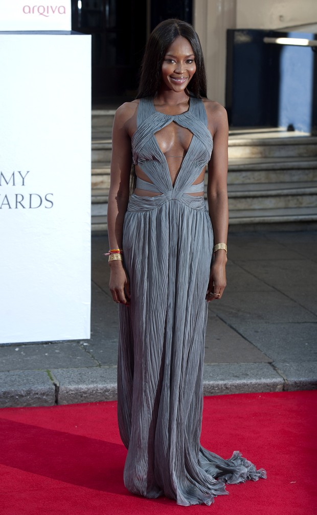 Naomi Campbell no British Academy Television Awards, em Londres (Foto: AFP)