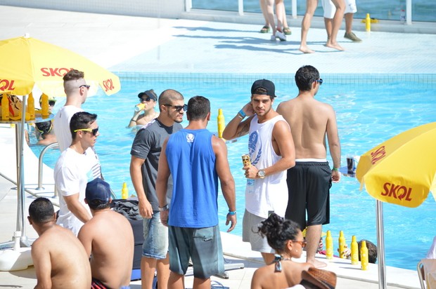 Caio castro na Pool Party da Skol (Foto: Felipe Souto Maior / AgNews)