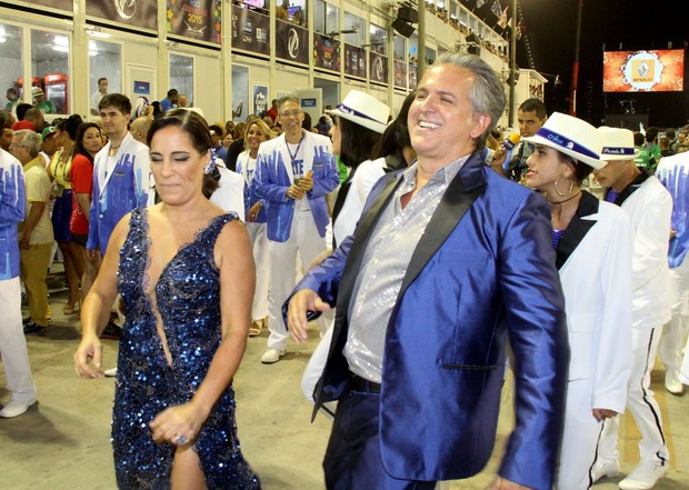 Gloria Pires com o marido Orlando (Foto: Thyago Andrade/ Foto Rio News)