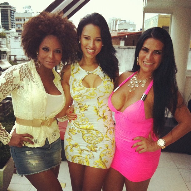 Adriana Bombom, Solange Gomes e Ariadna (Foto: Reprodução/Instagram)