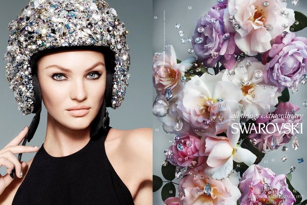 Candice Swanepoel em campanha da Swarovski (Foto: Divulgação)