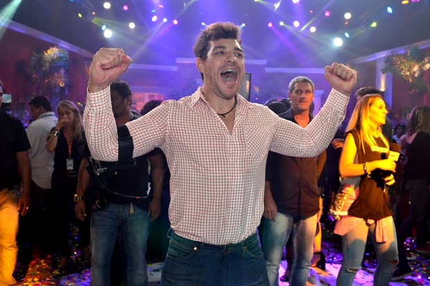 Cézar Lima na final do "Big Brother Brasil 15" (Foto: Roberto Teixeira/ EGO)