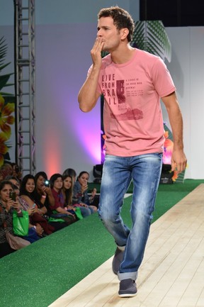 Daniel Oliveira em evento de moda em São Paulo (Foto: Caio Duran/ Ag. News)