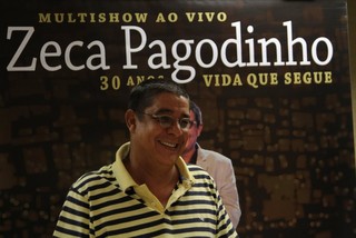 Zeca Pagodinho na coletiva de lançamento de seu DVD (Foto: Anderson Borde / AgNews)