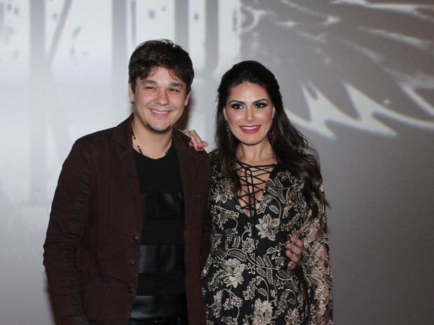 Natália Guimarães e o marido, Lendro, em evento em São Paulo (Foto: Paduardo/ Ag. News)