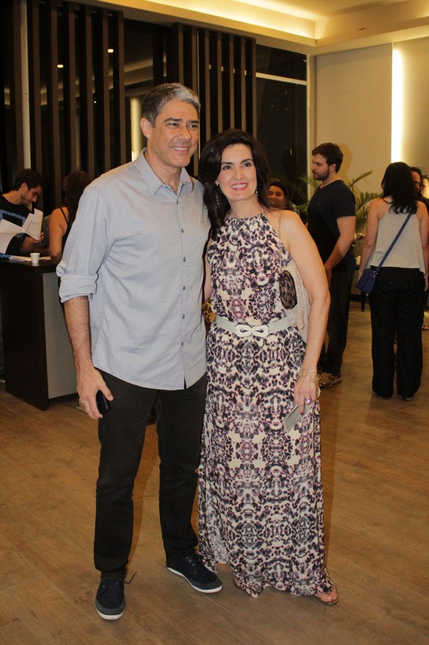 William Bonner e Fátima Bernardes no show do Skank (Foto: Fabio Moreno/ Ag. News)