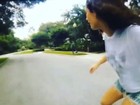 Lívian Aragão mostra habilidade no skate