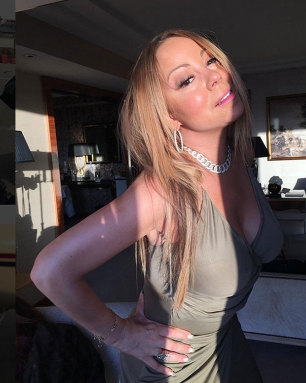 Mariah Carey posa decotada (Foto: Instagram/ Reprodução)