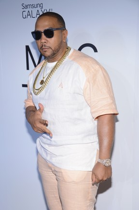 Timbaland na festa de lançamento do novo álbum e de Jay-Z em Nova York, nos Estados Unidos (Foto: Larry Busacca/ Getty Images/ AFP)