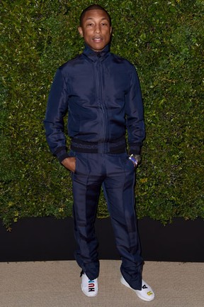 Pharrell Williams em evento de moda em Los Angeles, nos Estados Unidos (Foto: Frazer Harrison/ Getty Images/ AFP)