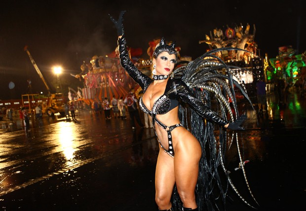 Cacau Colucci no carnaval em São Paulo (Foto: Iwi Onodera/EGO)