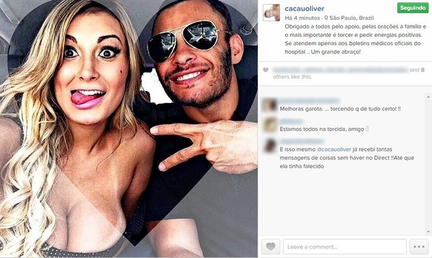 Andressa Urach e Cacau Oliver (Foto: Instagram/Reprodução)