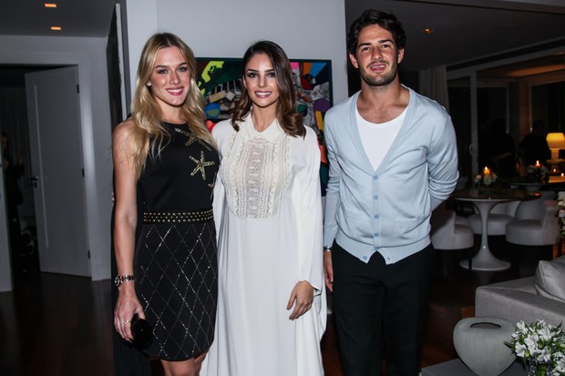 Fiorella Matheis, Carol Celico e Alexandre Pato  (Foto: Manuela Scarpa/Brazil News)