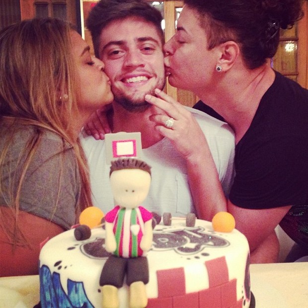 David Brazil, Preta Gil e namorado, Rodrigo Godoy (Foto: Instagram / Reprodução)