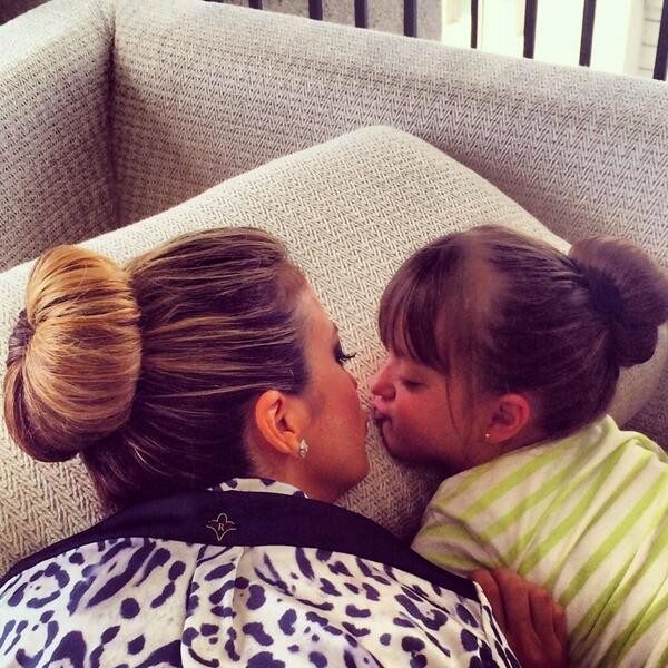 Ticiane posta foto fofa com a filha, Rafinha (Foto: Reprodução/Instagram)