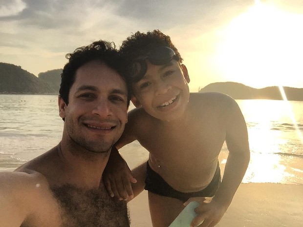 Rainer Cadete e o filho (Foto: Reprodução / Instagram)