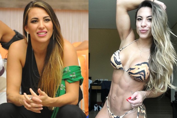 Michelly antes e depois (Foto: Fred Rozario - Globo / Instagram )