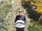 Calça de ginástica realça bumbum de Kim Kardashian