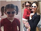 Pequena perua: filha de Kaká faz pose com óculos escuros de coração