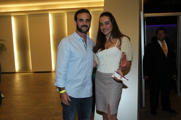 Cassia Linhares e o marido, Renato Bussiere (Foto: Marcello Sá Barretto/AgNews)