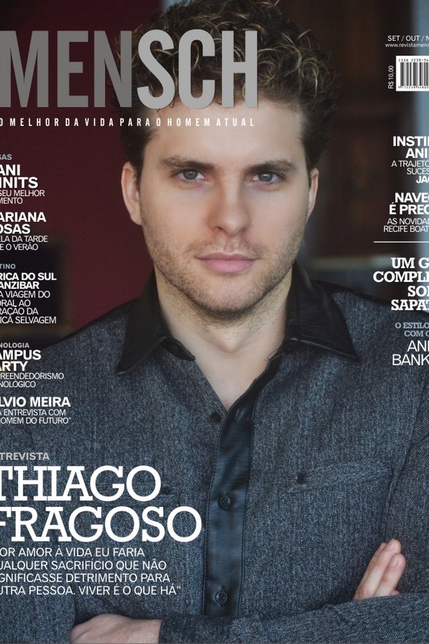 Thiago Fragoso na Revista Mensch (Foto: Sérgio Santoain / divulgação)