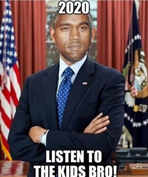 Kanye West anuncia que vai se candidatar a presidência dos EUA e vira piada na web (Foto: Reprodução do Instagram)