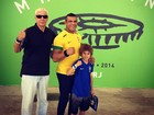 Vítor Belfort vai ao Maracanã acompanhado do pai e filho
