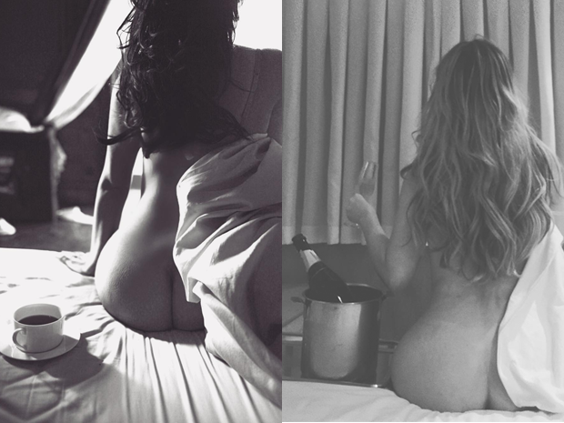 Ju Isen e Kim Kardashian postam fotos parecidas (Foto: Reprodução/ Instagram)